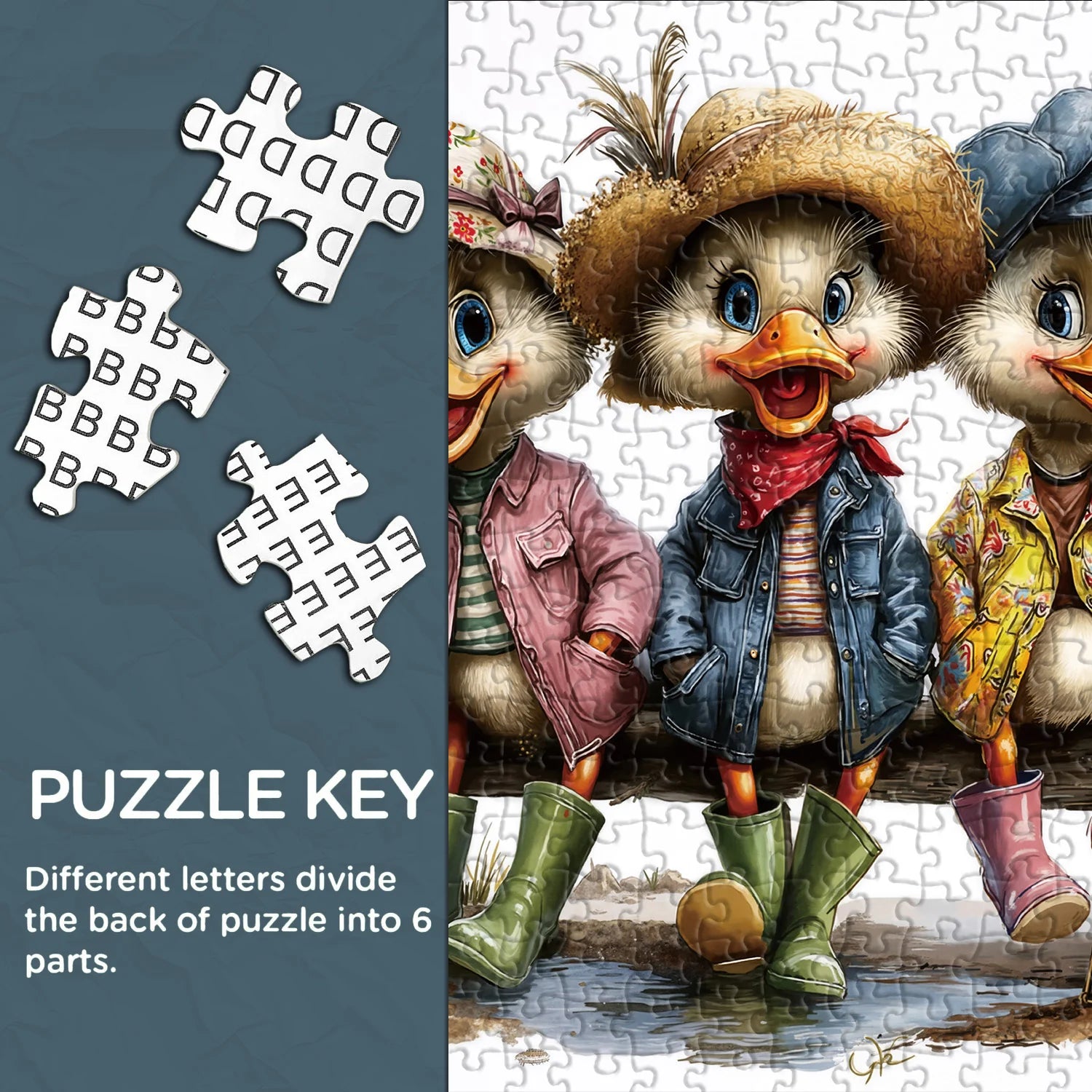 Entenparade-Puzzle 1000 Teile
