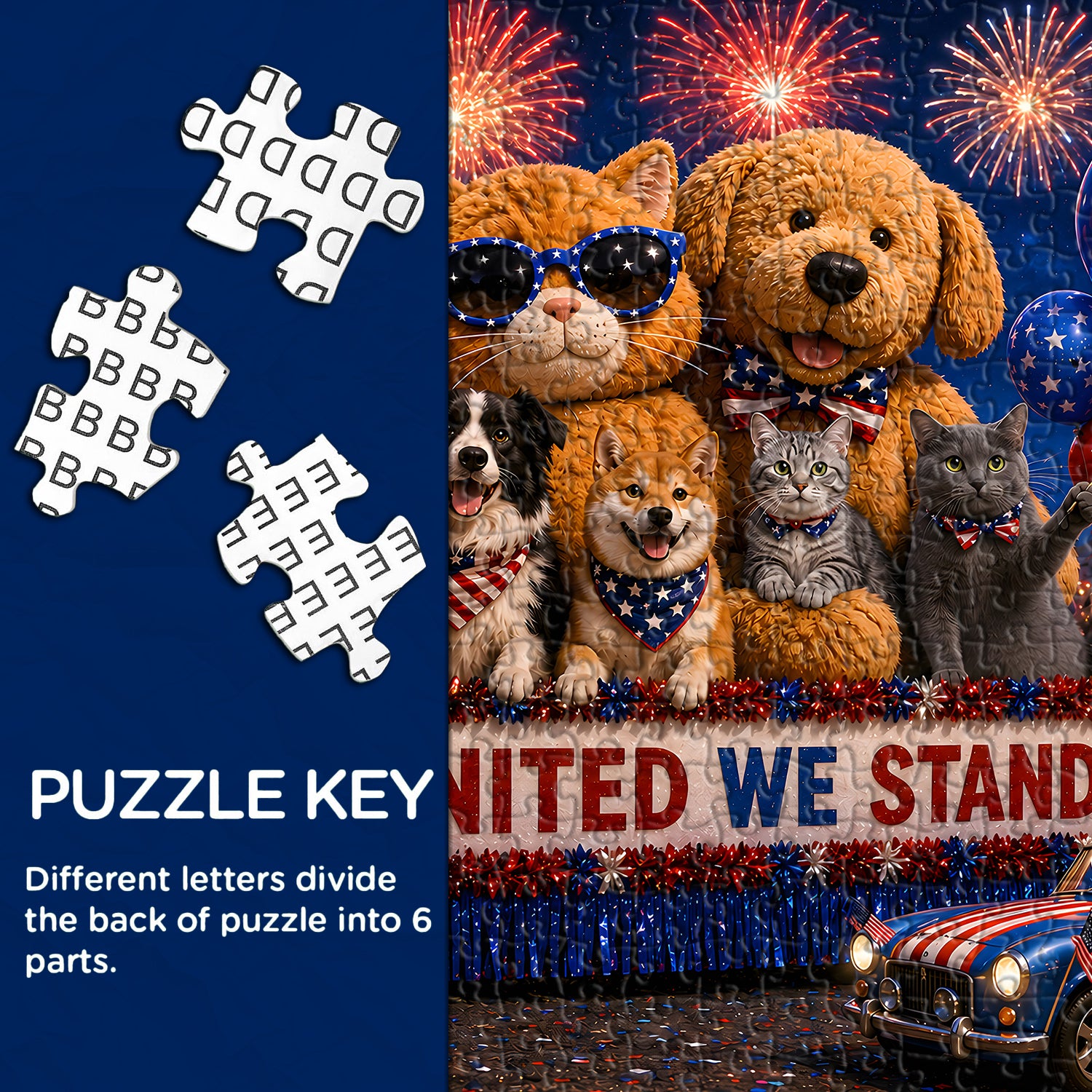 Parade Under Fireworks Jigsaw Puzzle 1000 Pieces