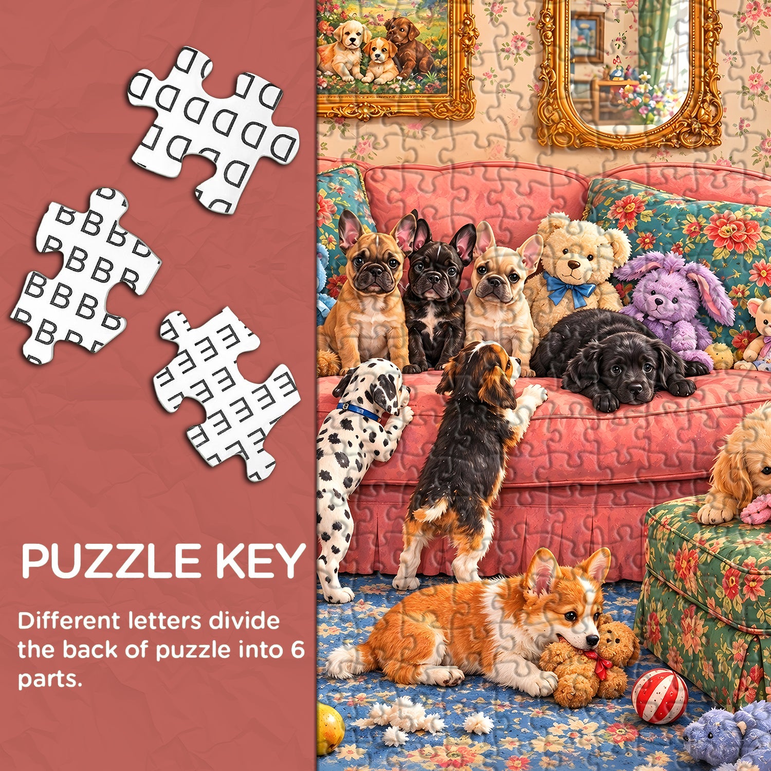 House Full of Puppies Jigsaw Puzzle 1000 Pieces