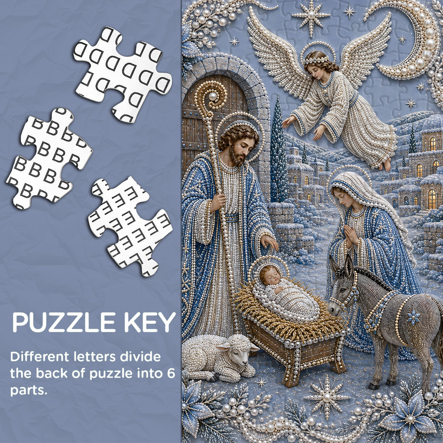 Pearl Nativity Scene Jigsaw Puzzle 1000 Pieces