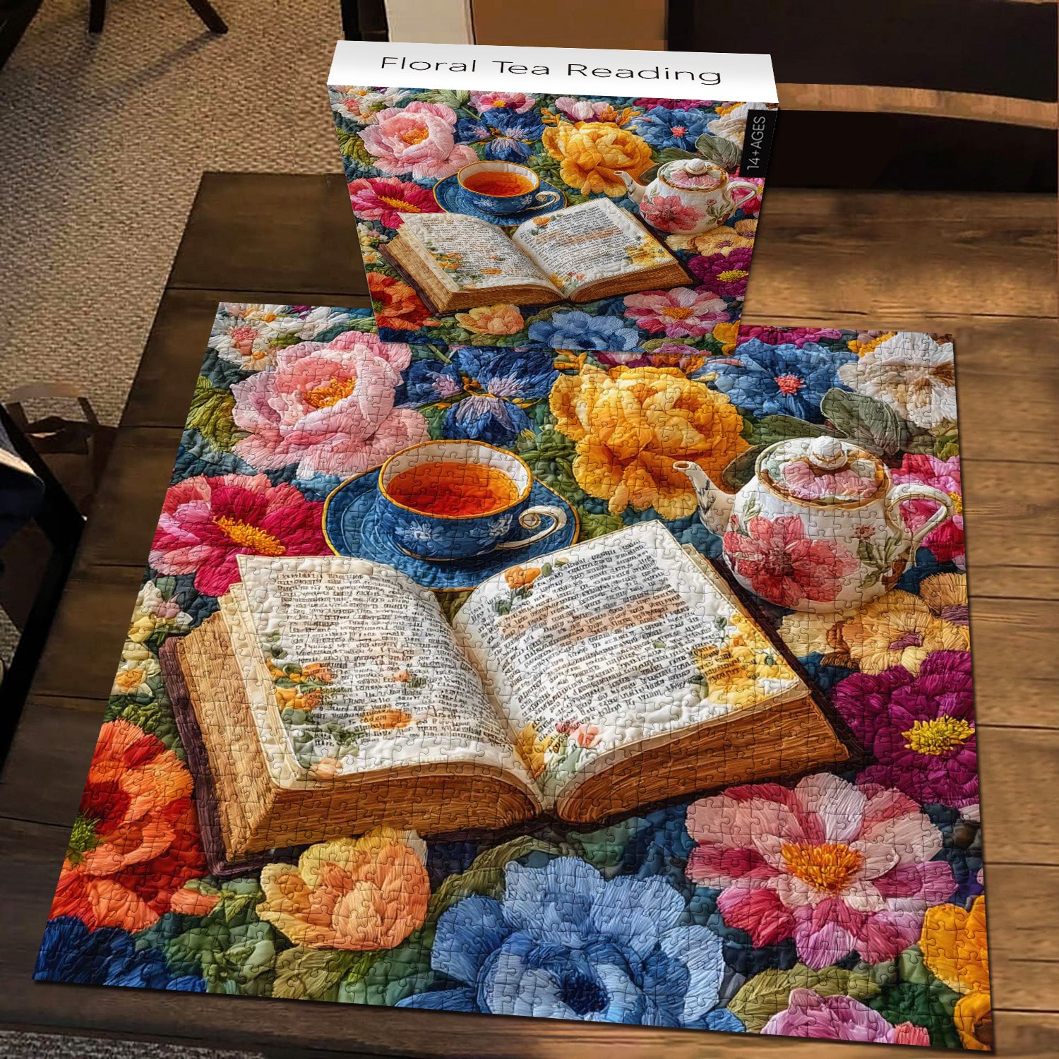 Floral Tea Reading Jigsaw Puzzle 1000 Pieces