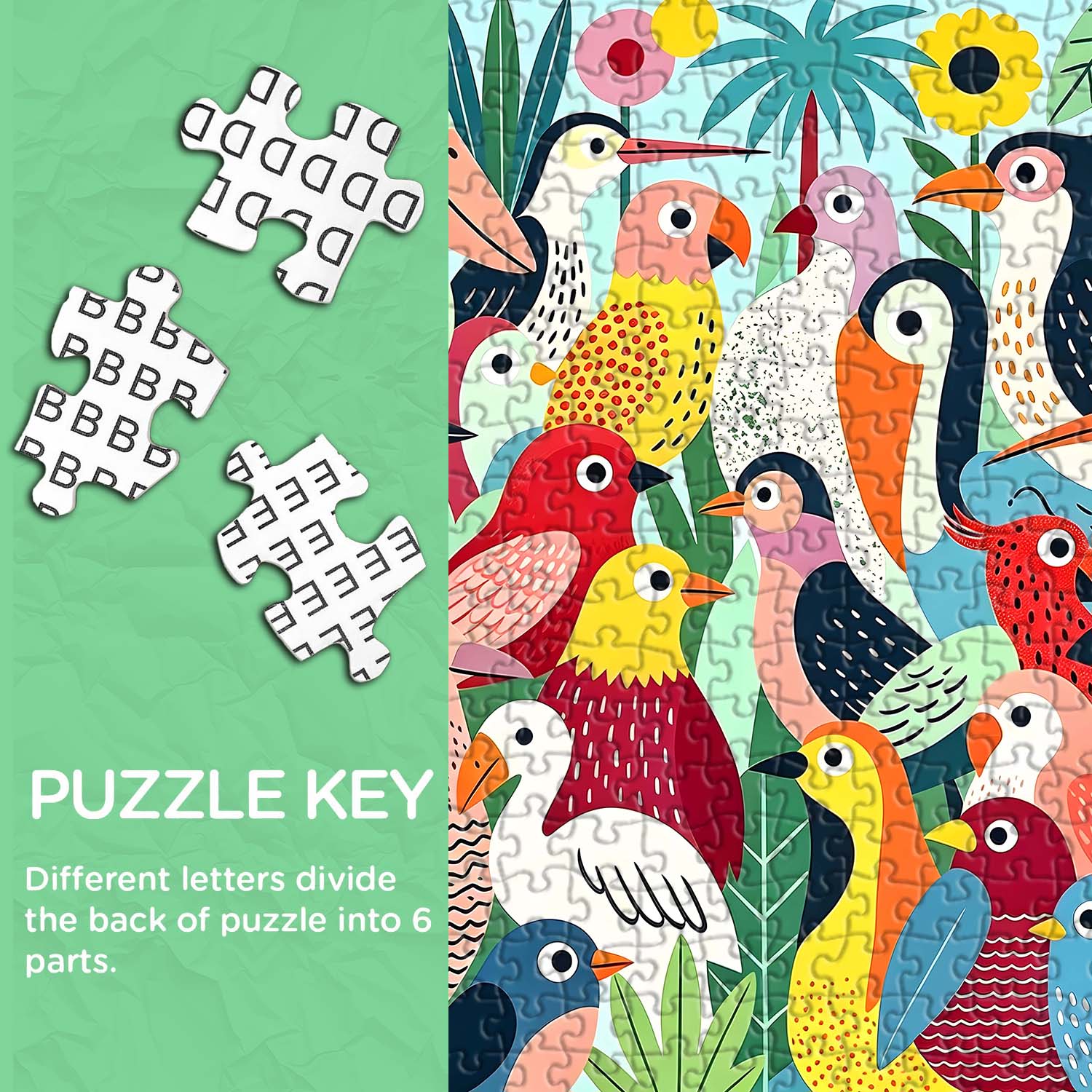 Tropical Bird Festival Jigsaw Puzzle 1000 Pieces