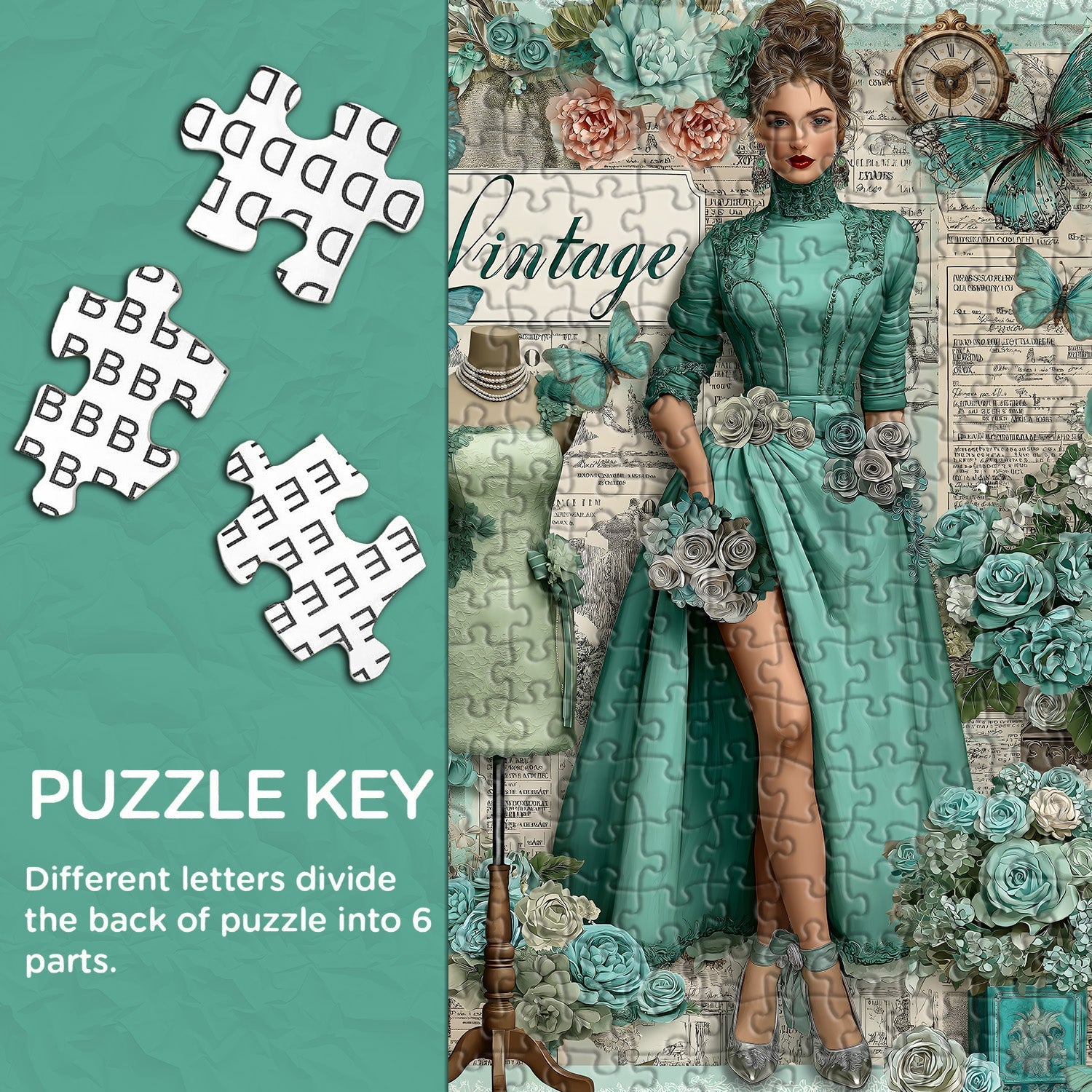 Puzzle Élégance Vintage 1000 pièces