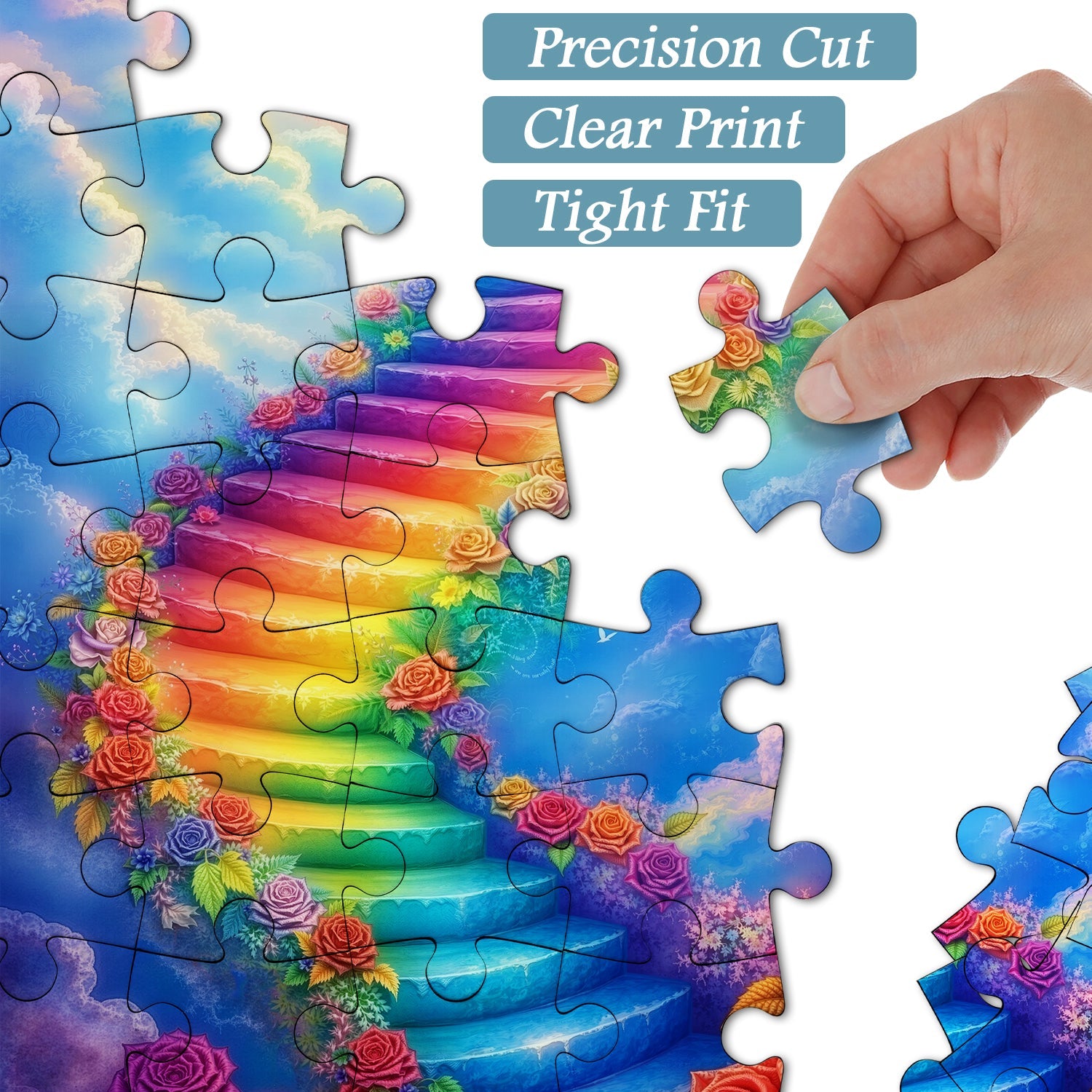 Rainbow Steps Jigsaw Puzzle 1000 Pieces