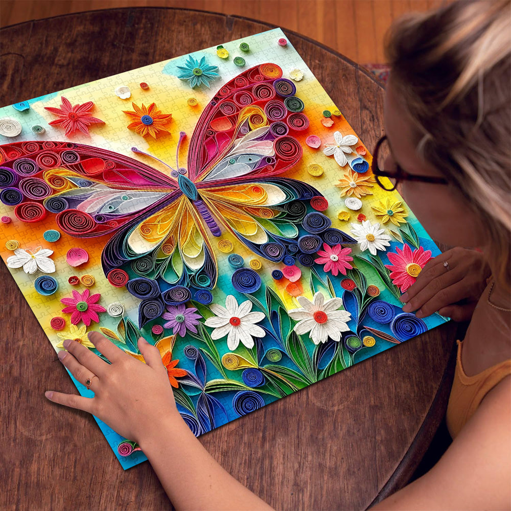 3D Paper Butterfly Jigsaw Puzzles 1000 Pieces