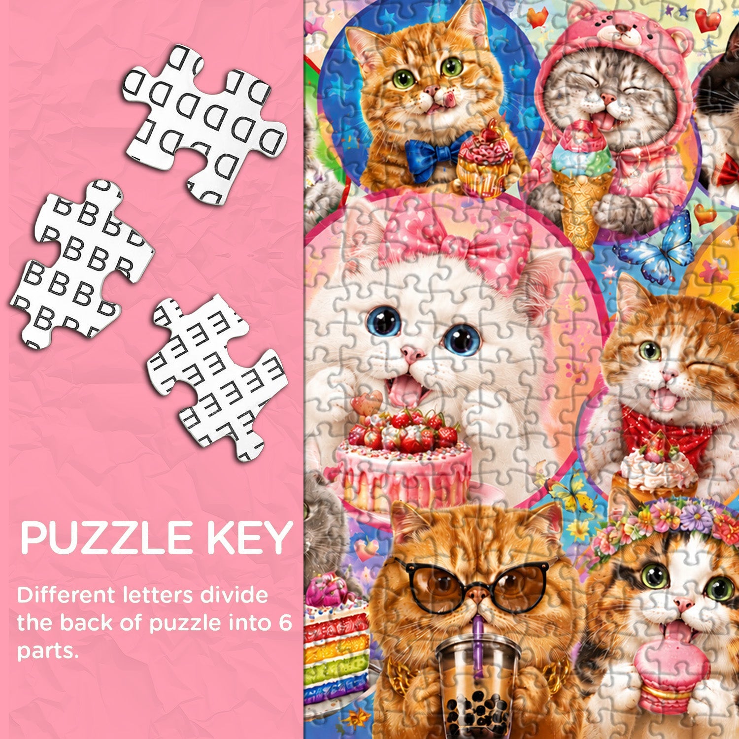 Sweets Kitten Collage Jigsaw Puzzle 1000 Pieces