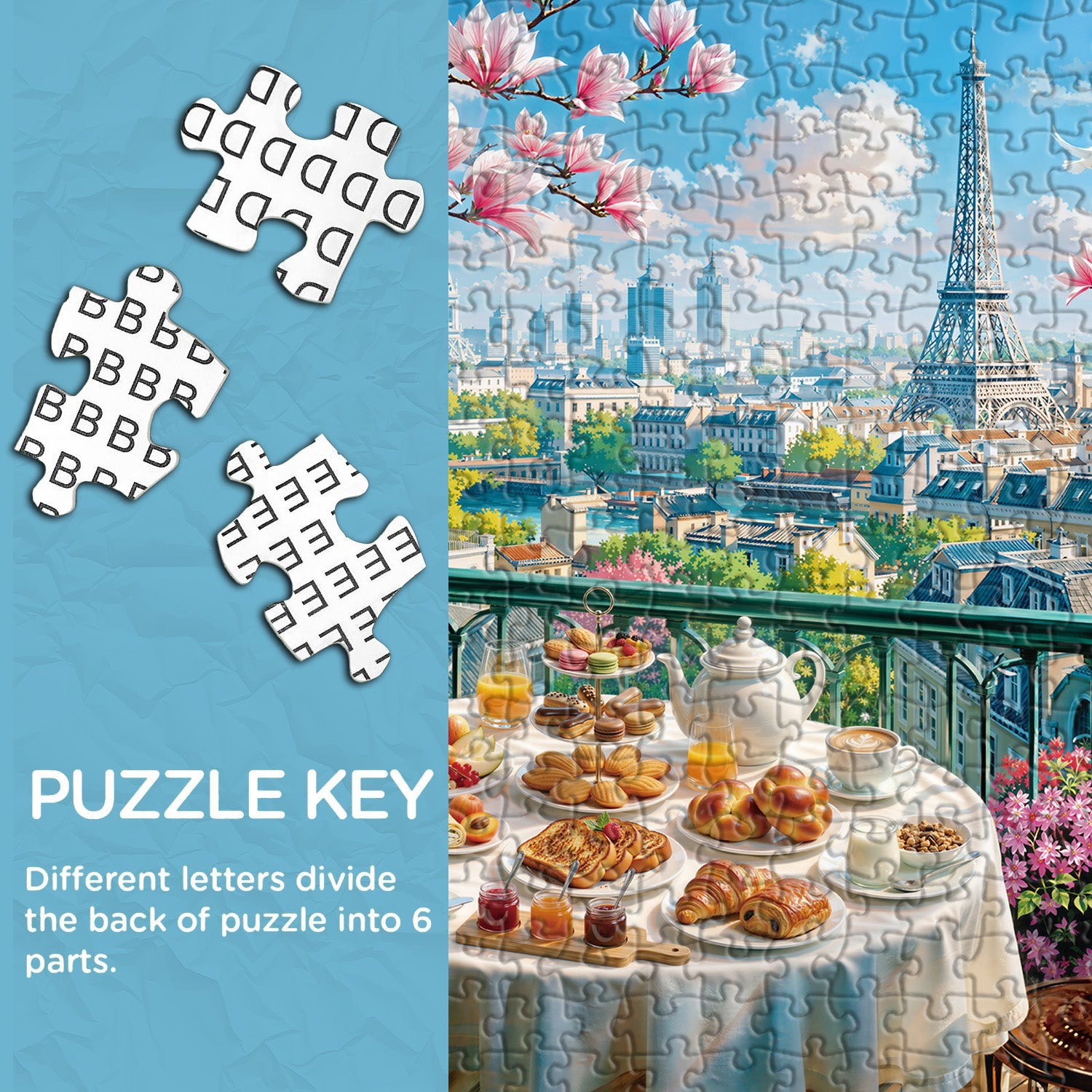 Frühstück in Paris Puzzle 1000 Teile