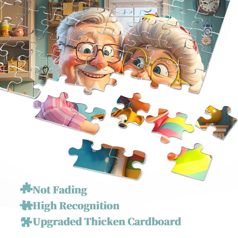 Câlins dans la cuisine puzzles de puzzle 1000 pièces