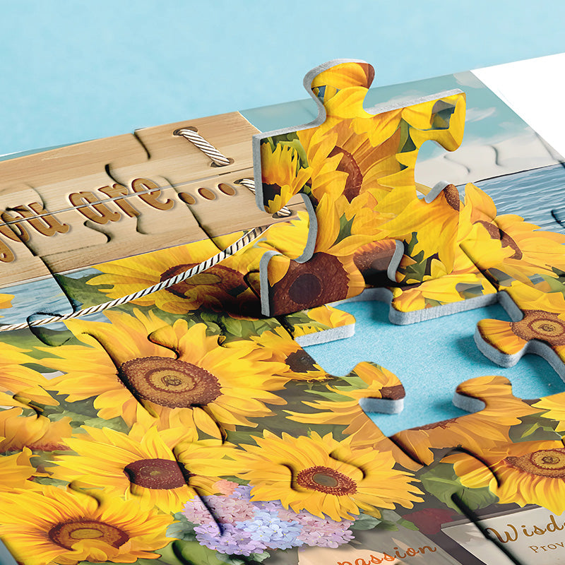 Pickforu® Gottes Sonnenblumen-Puzzle 1000 Teile