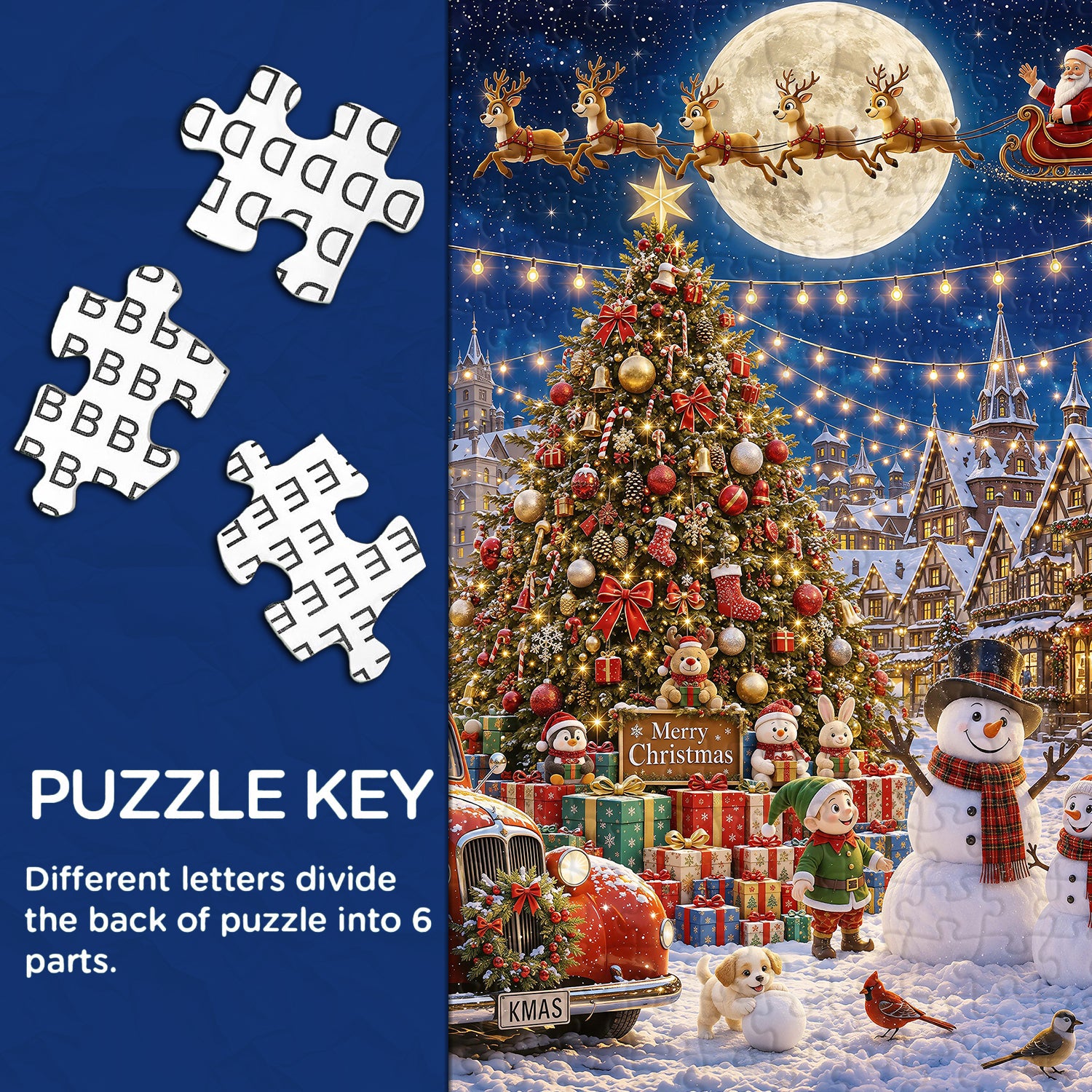 Christmas Town Jigsaw Puzzle 1000 Pieces