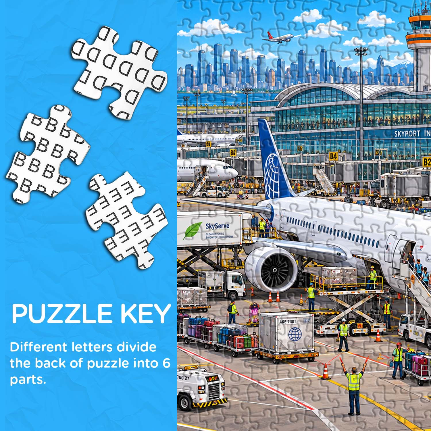 Airport Bustle Jigsaw Puzzle 1000 Pieces