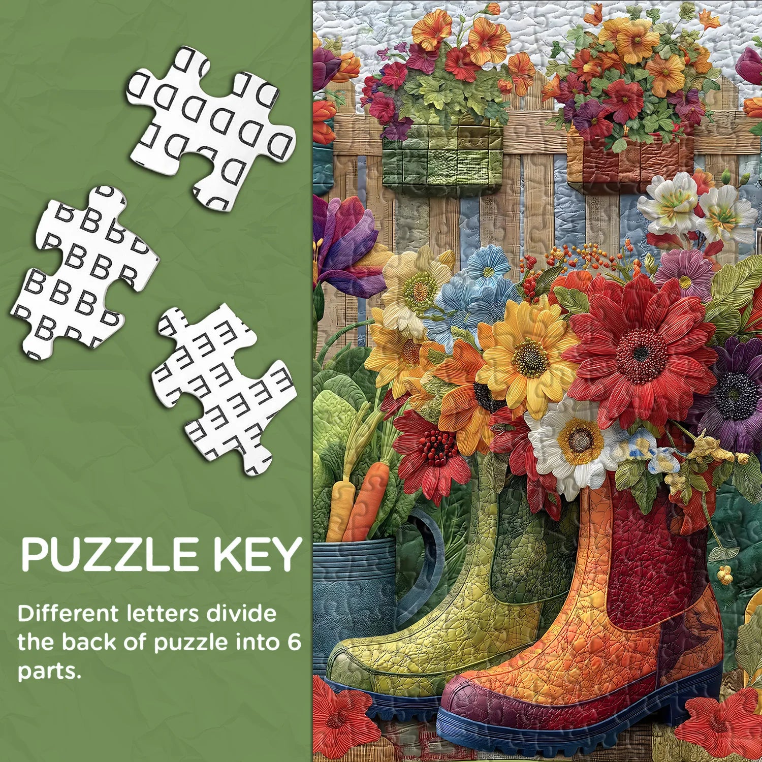 Bottes de jardin puzzle 1000 pièces