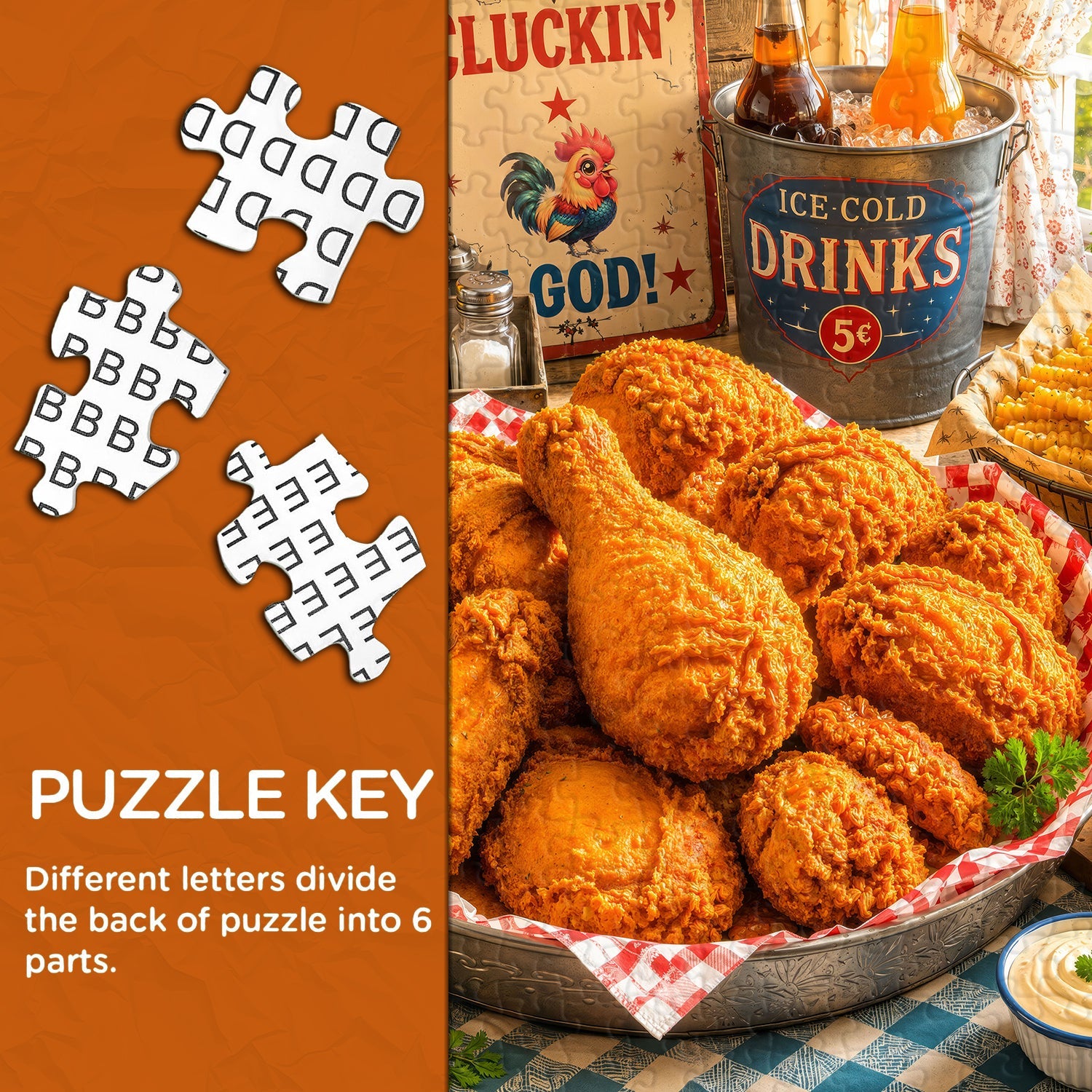 Delicious Fried Feast Jigsaw Puzzle 1000 Pieces
