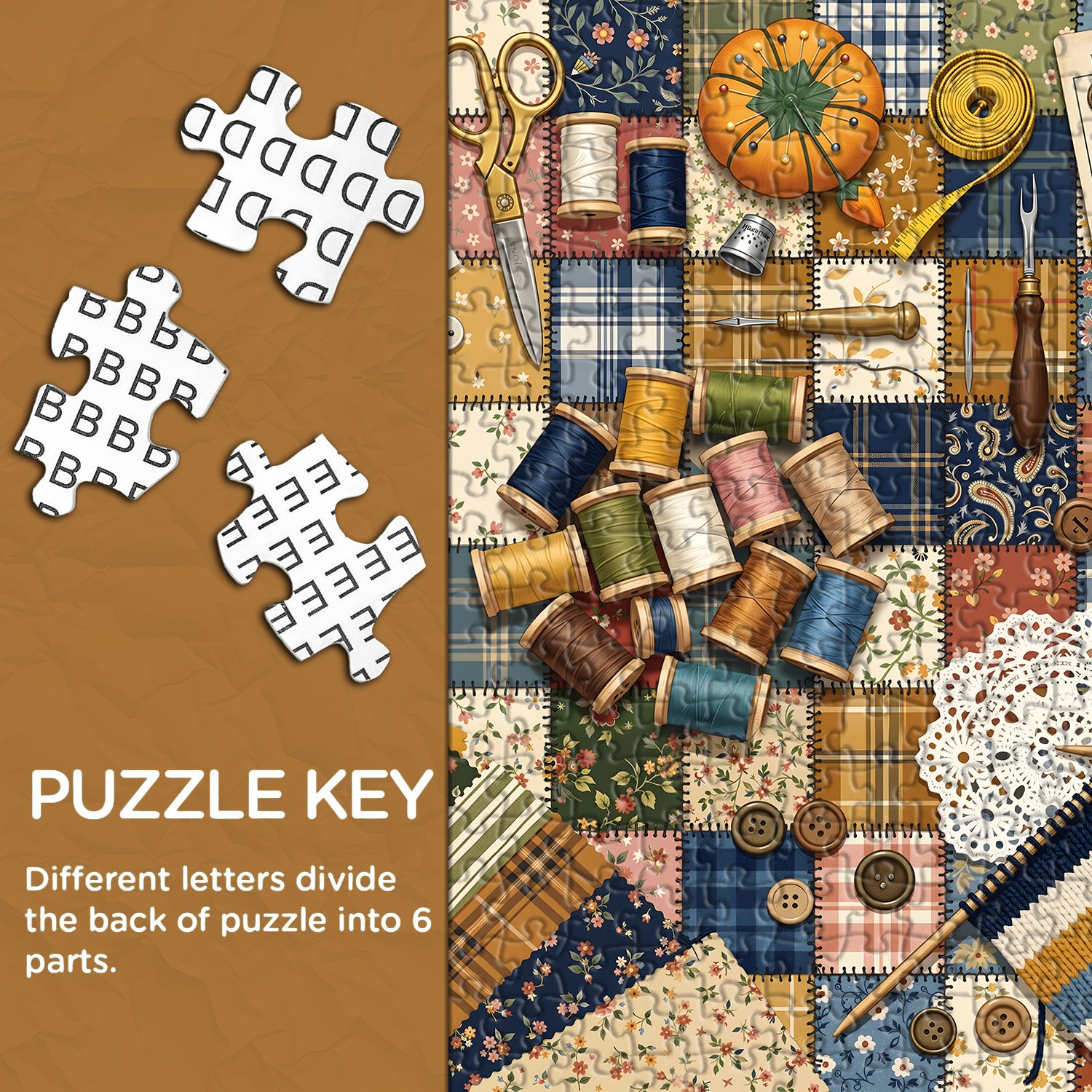 Retro Sewing Craft Jigsaw Puzzle 1000 Pieces