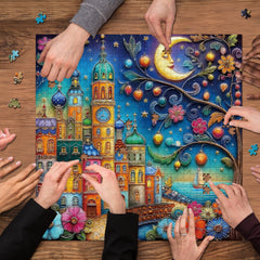 Fantasy Town Jigsaw Puzzle 1000 Pieces
