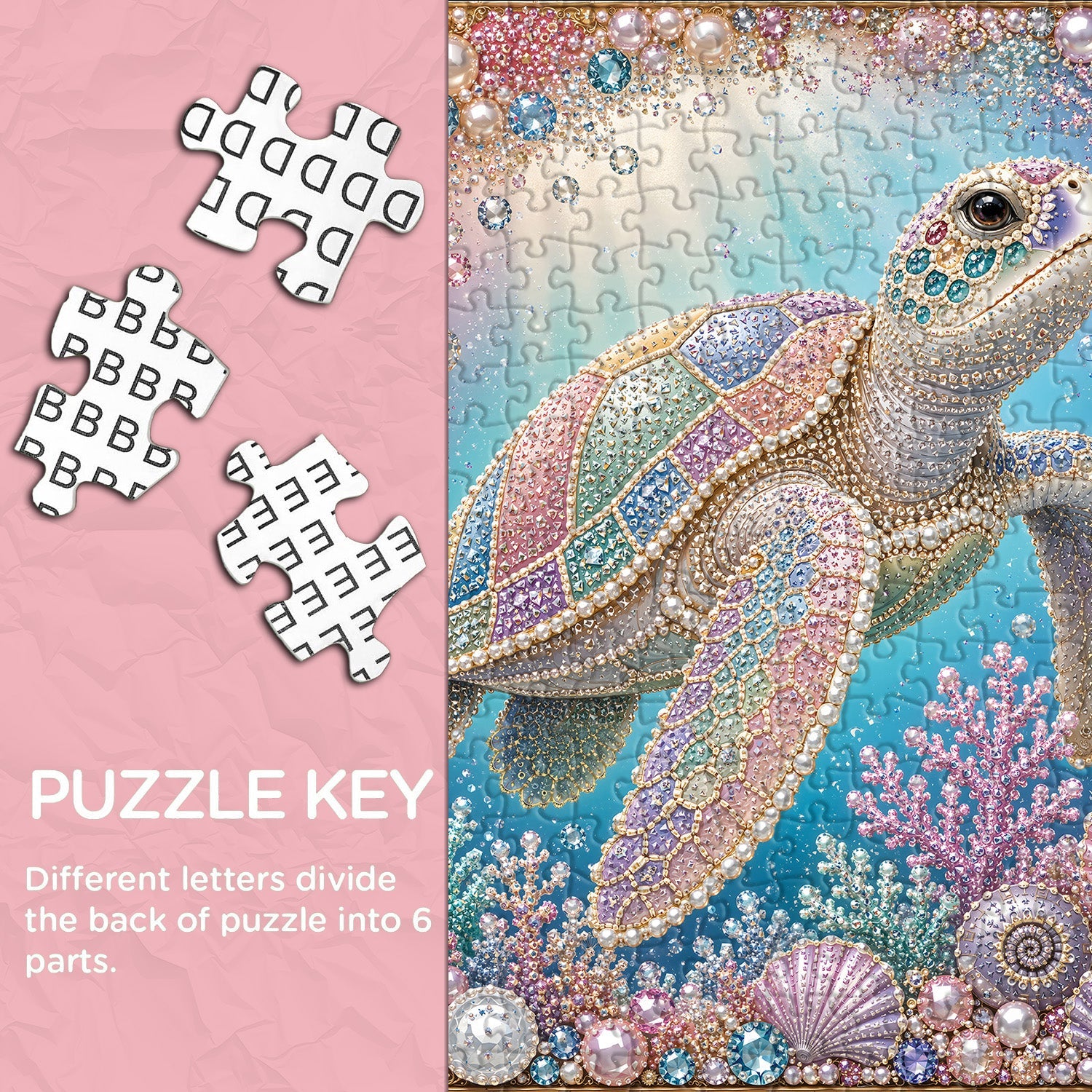Puzzle Gioiello Tartaruga Marina 1000 Pezzi
