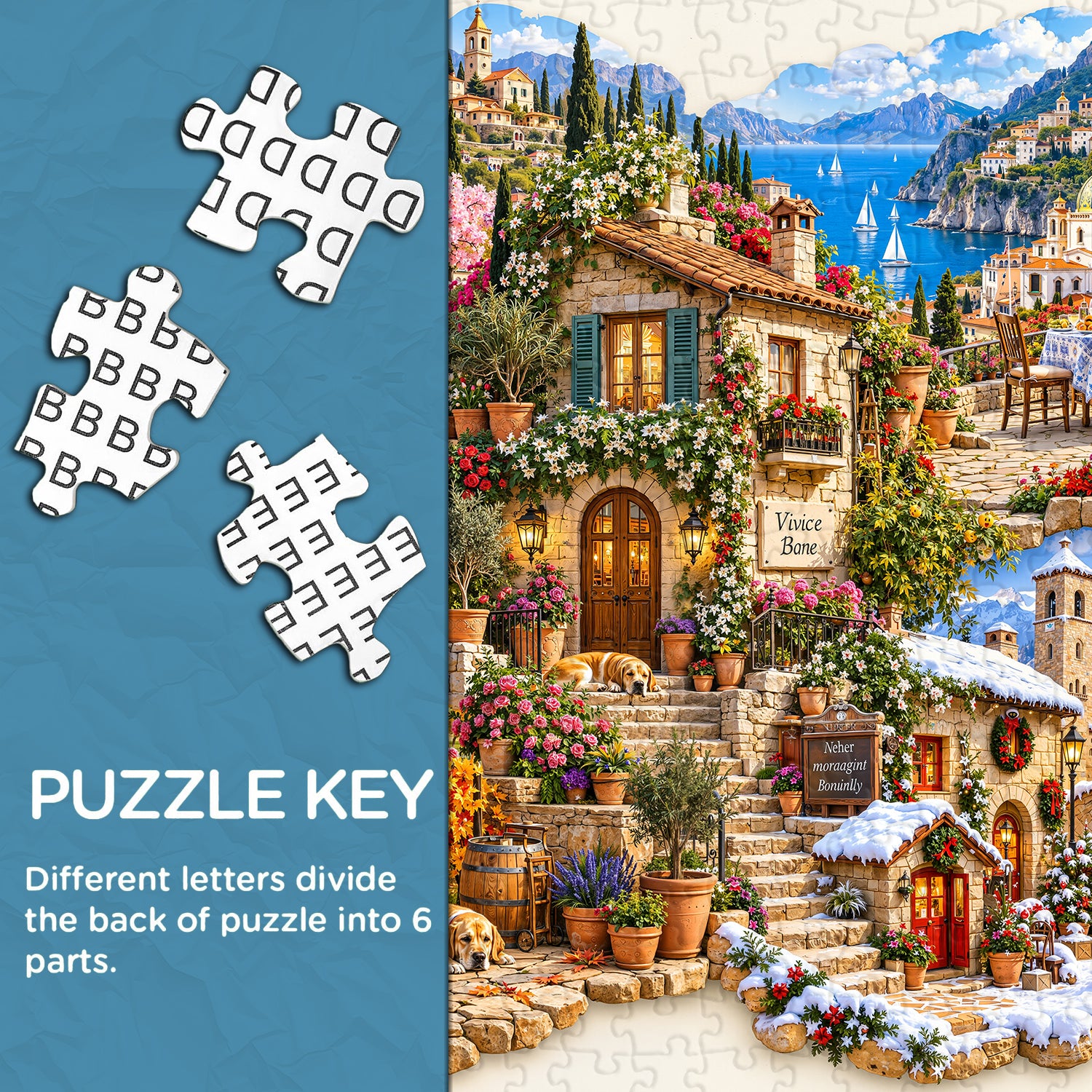 Four Seasons in Italy Jigsaw Puzzle 1000 Pieces