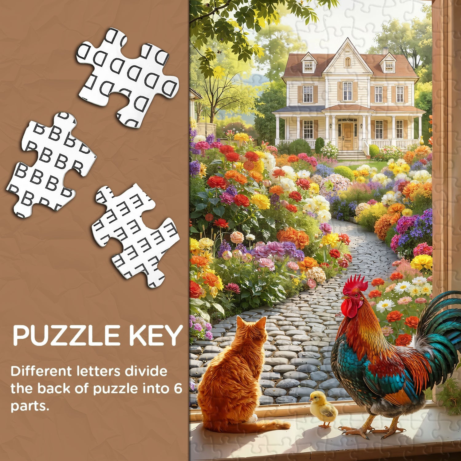 Countryside Window Scene Jigsaw Puzzle 1000 Pieces