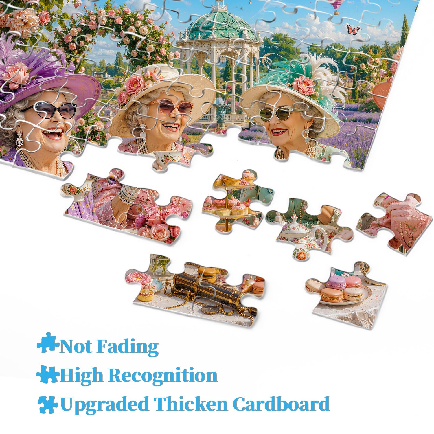 Garten-Teeparty-Puzzle 1000 Teile
