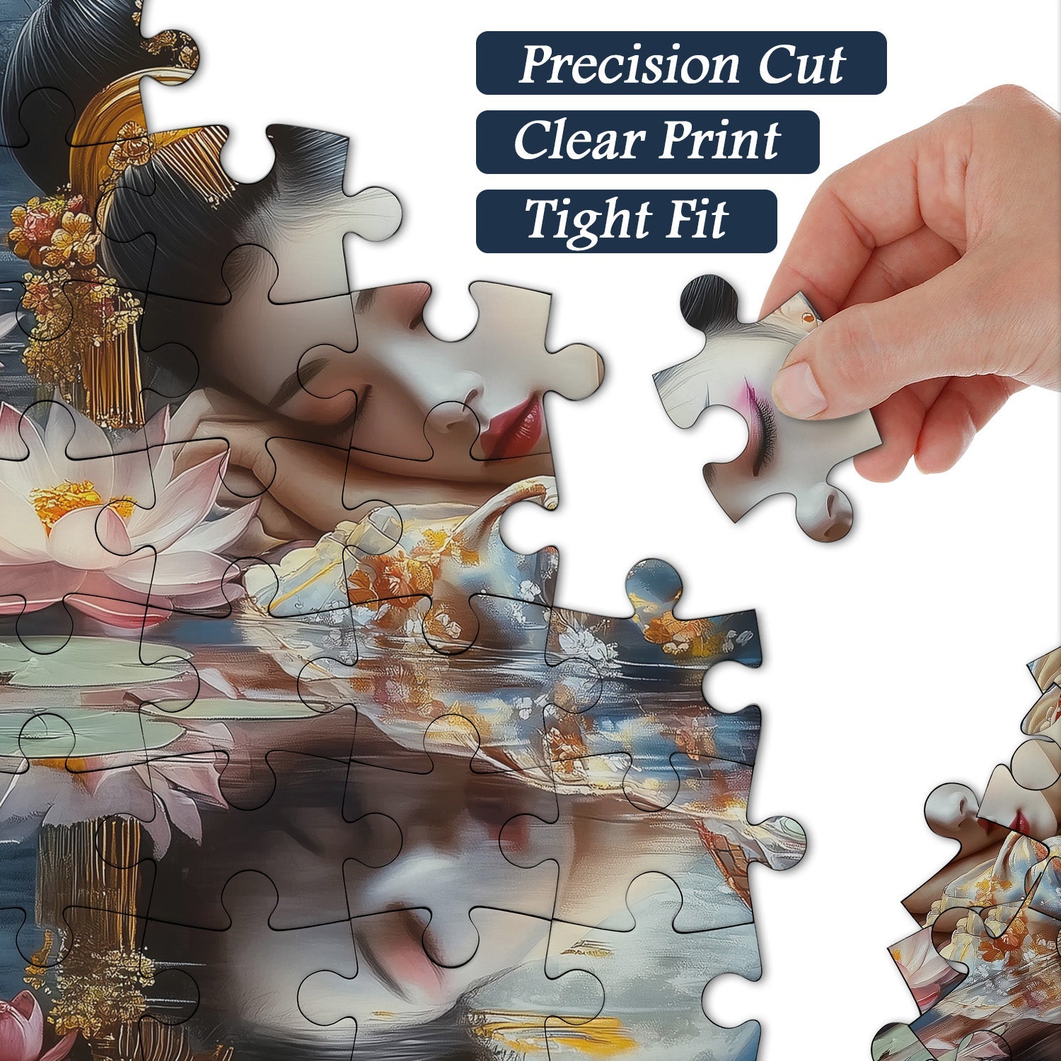 Silent Lotus Serenity Jigsaw Puzzle 1000 Pieces