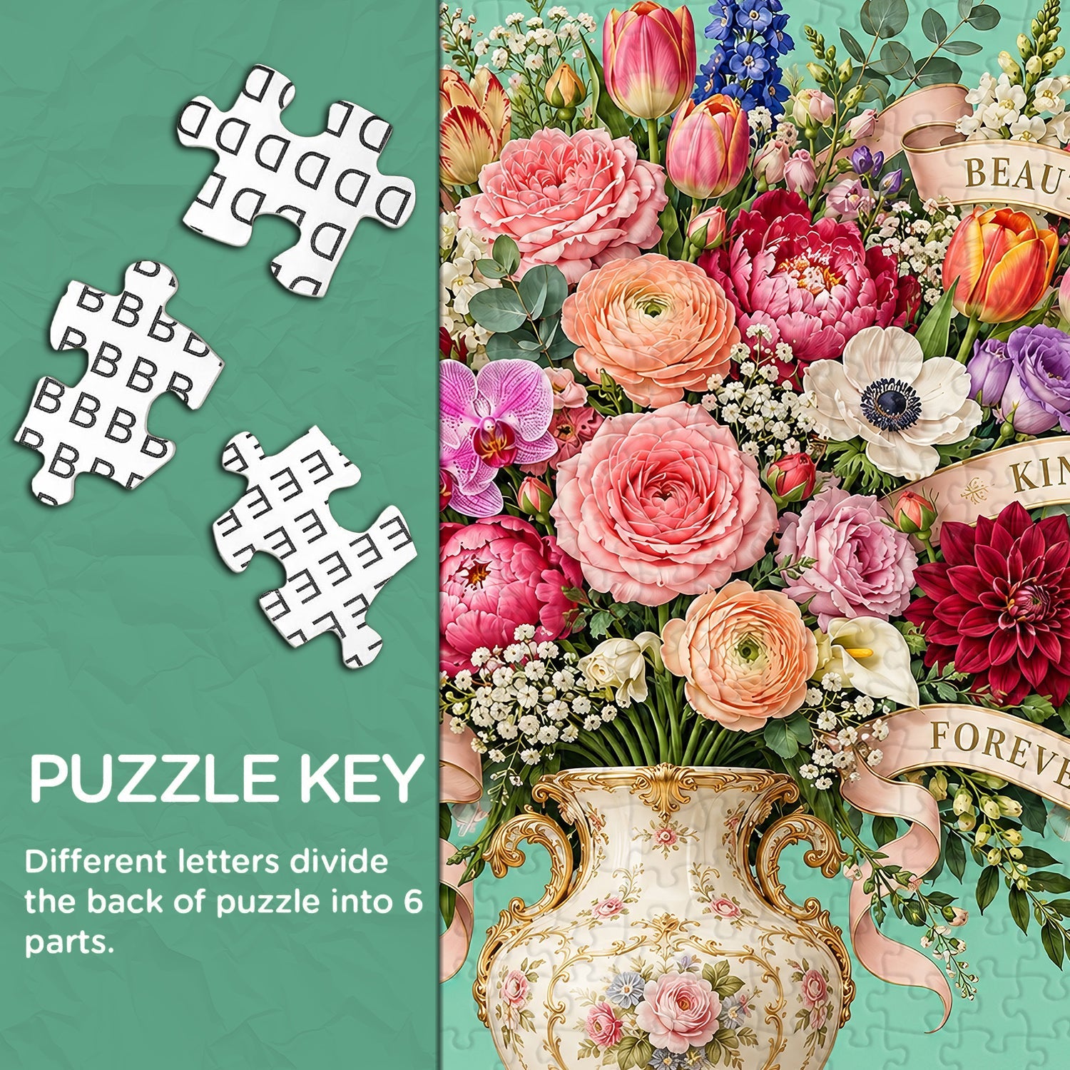 Floral Blessings Jigsaw Puzzle 1000 Pieces