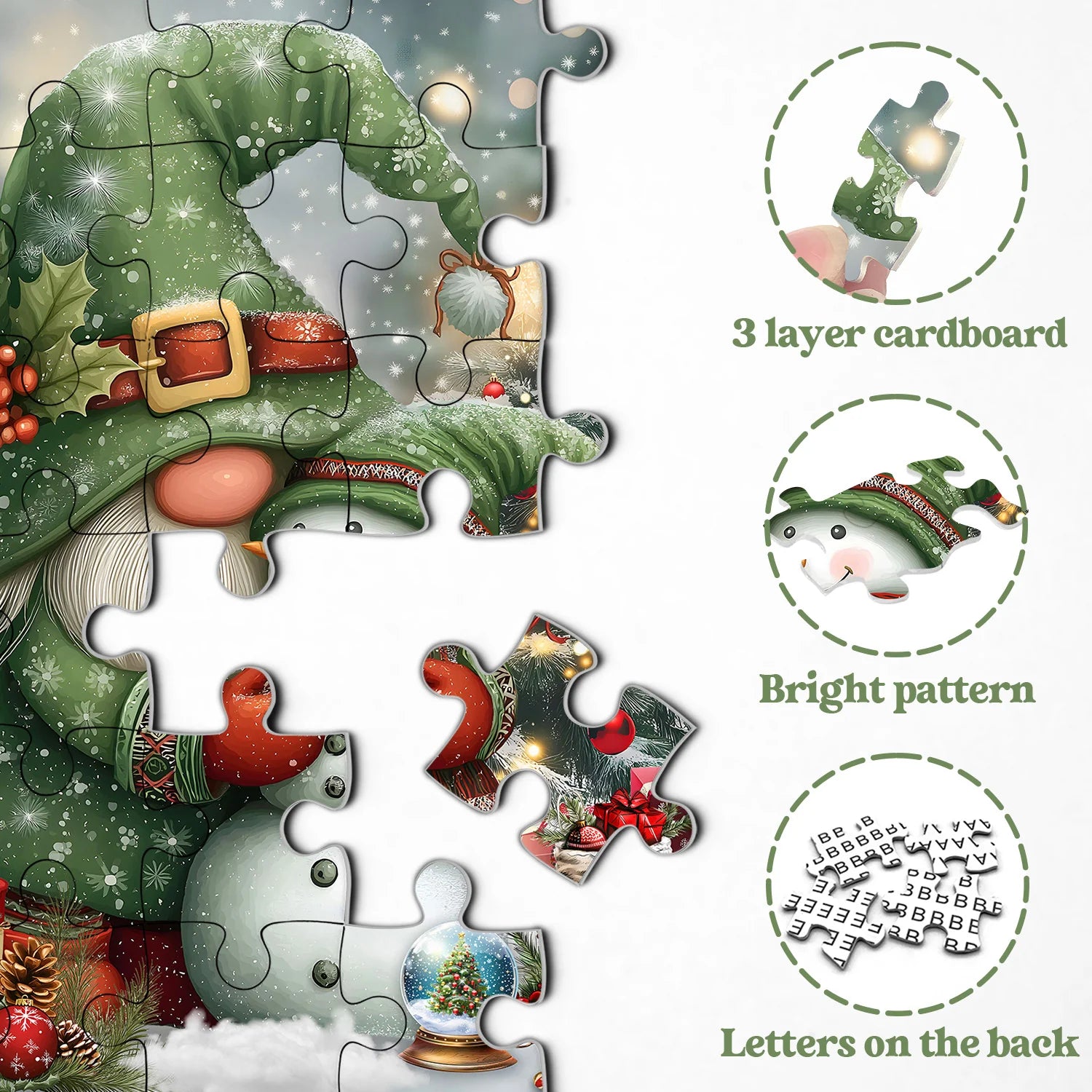 Friend festif de Gnome puzzles 1000 pièces