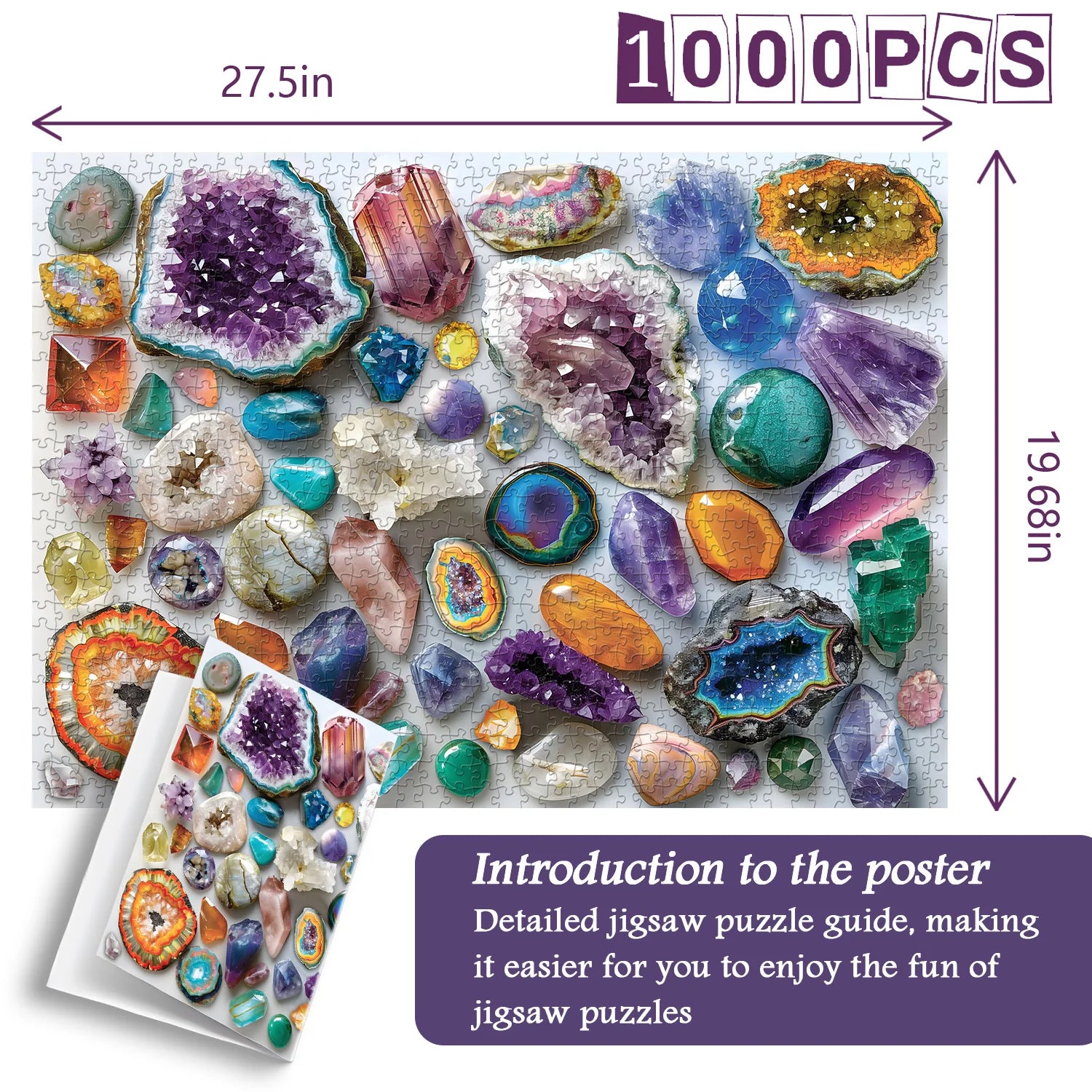 Fantasy gemm secret puzzle 1000 pièces
