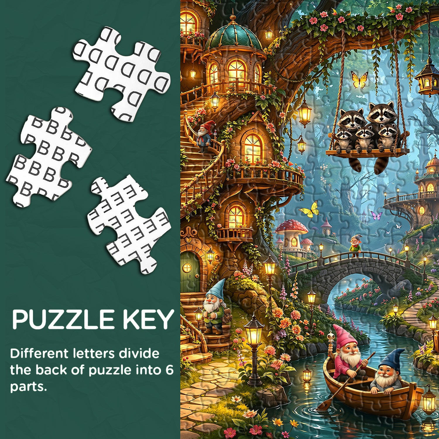 Gnome Hollow Jigsaw Puzzle 1000 Pieces