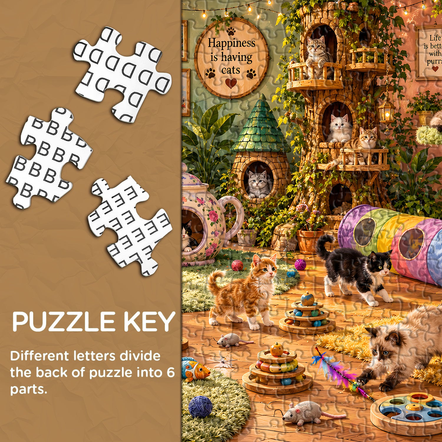 Kitten Playroom Jigsaw Puzzle 1000 Pieces