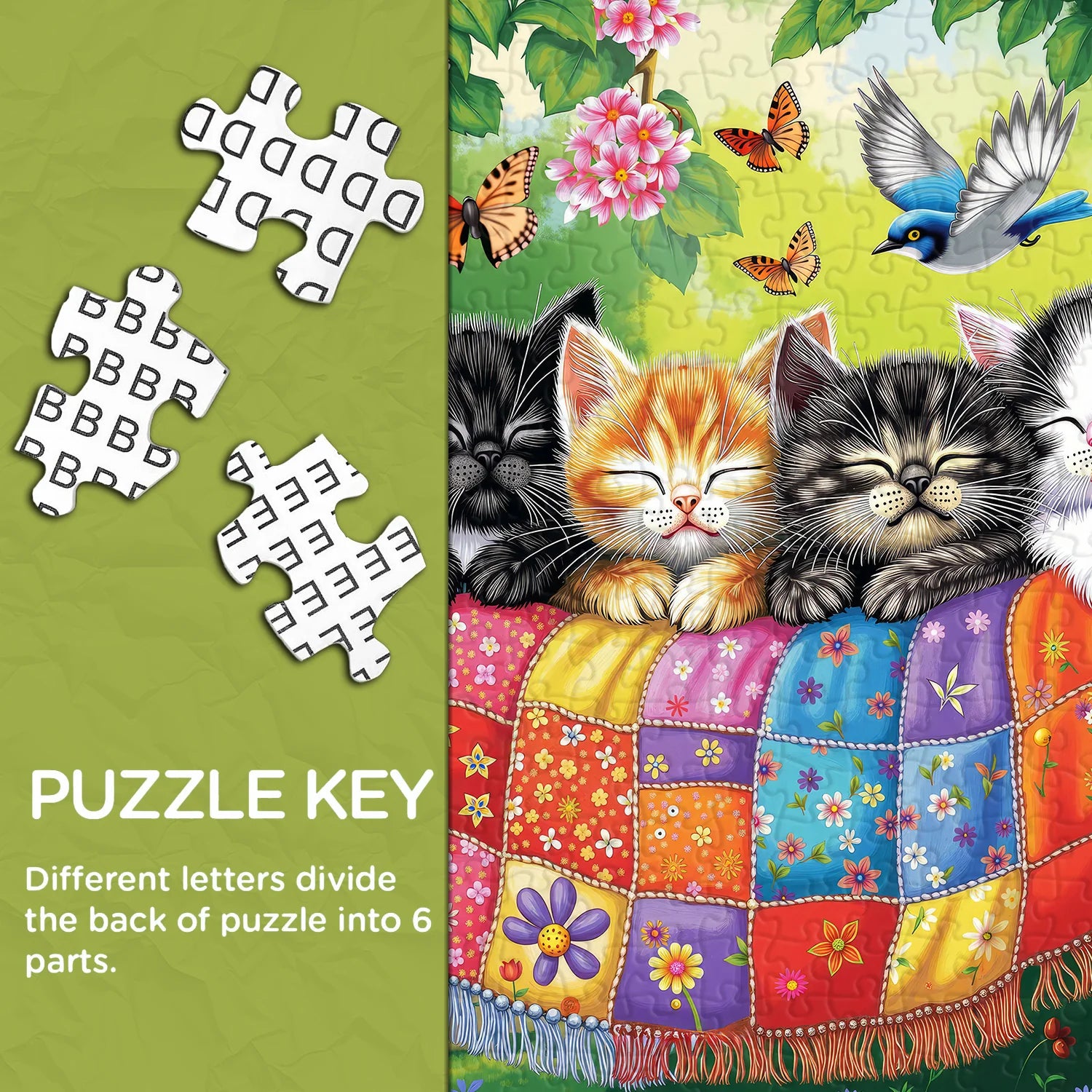 I gatti dormono in primavera Puzzle da 1000 pezzi