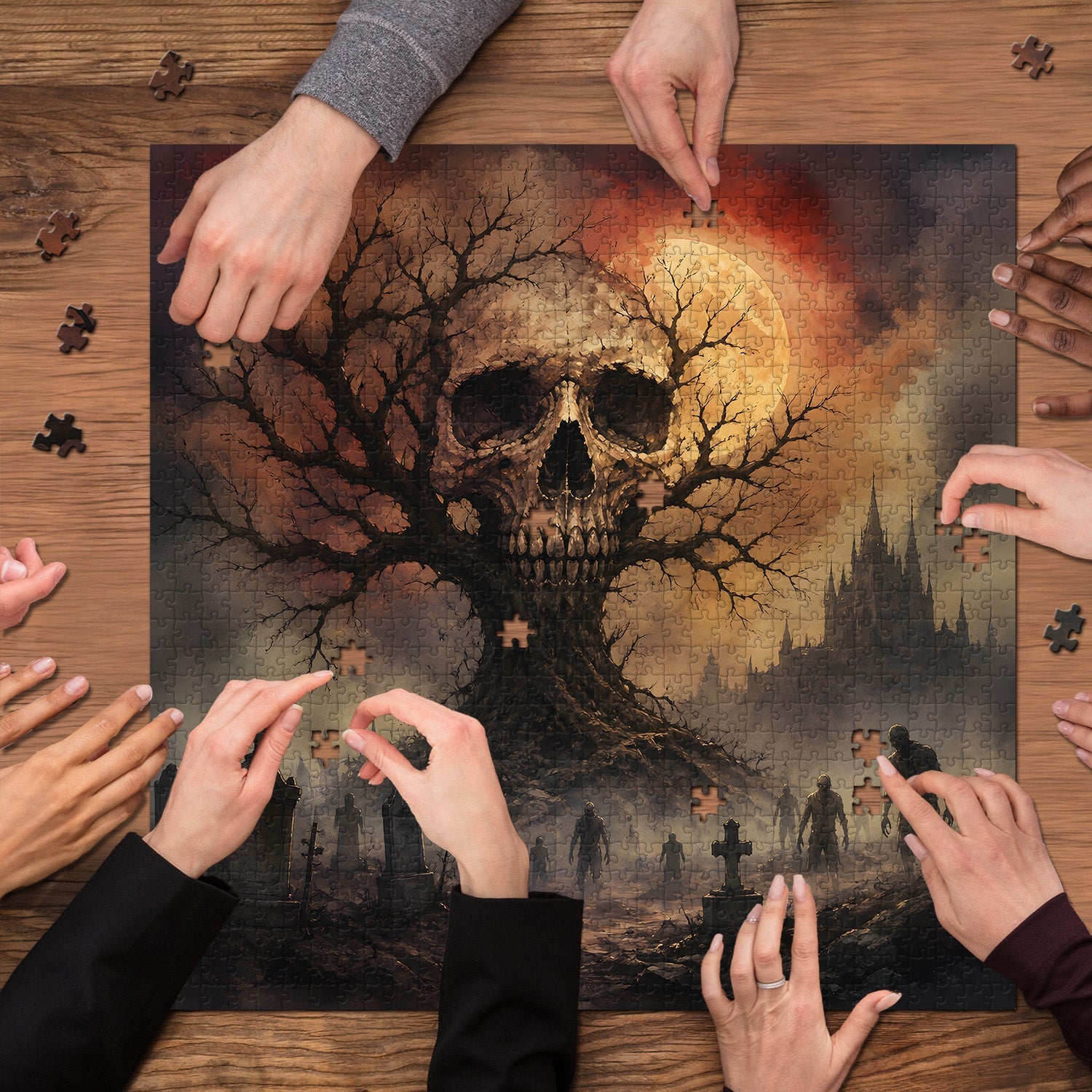 Skull Tree of Souls Jigsaw Puzzle 1000 Pieces