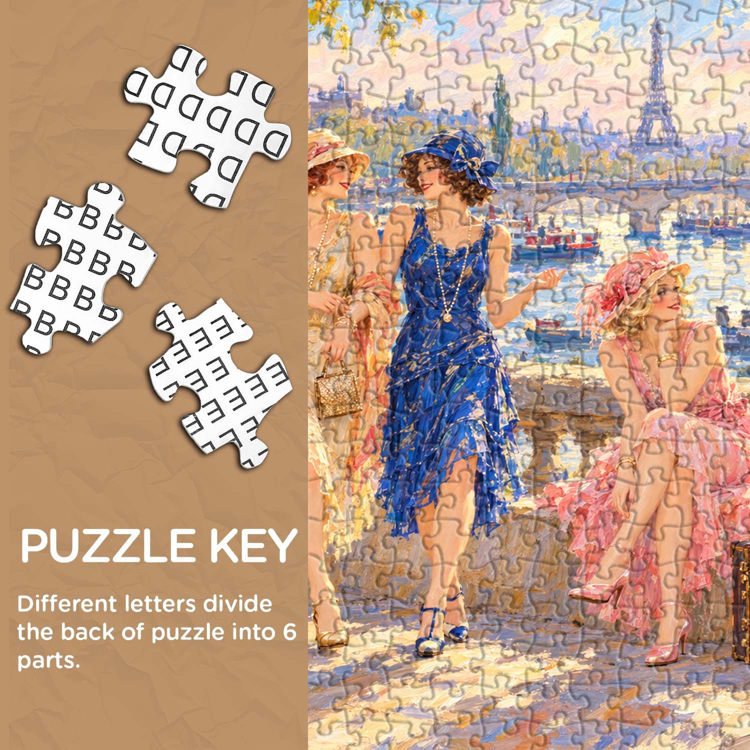 Parisian Flappers Jigsaw Puzzle 1000 Pieces