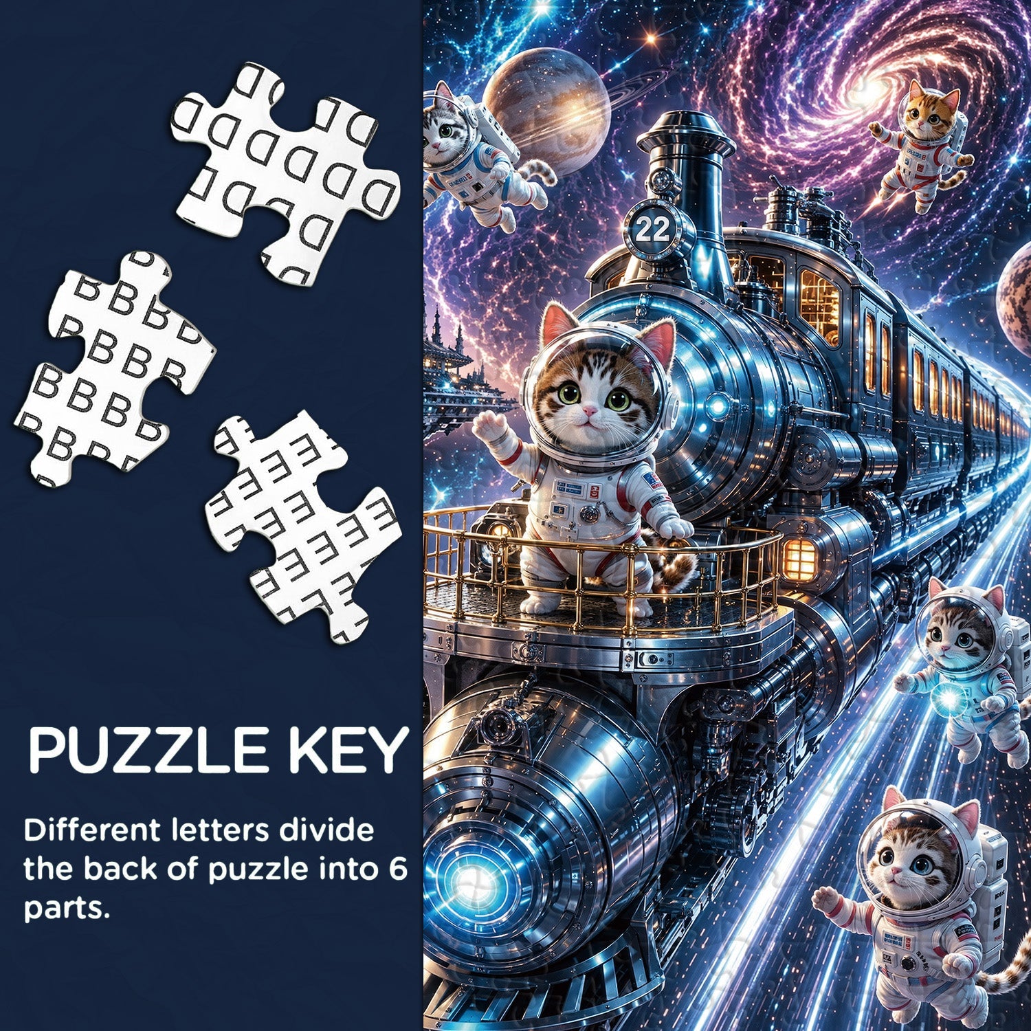 Cosmic Cat Jigsaw Puzzle 1000 Pieces