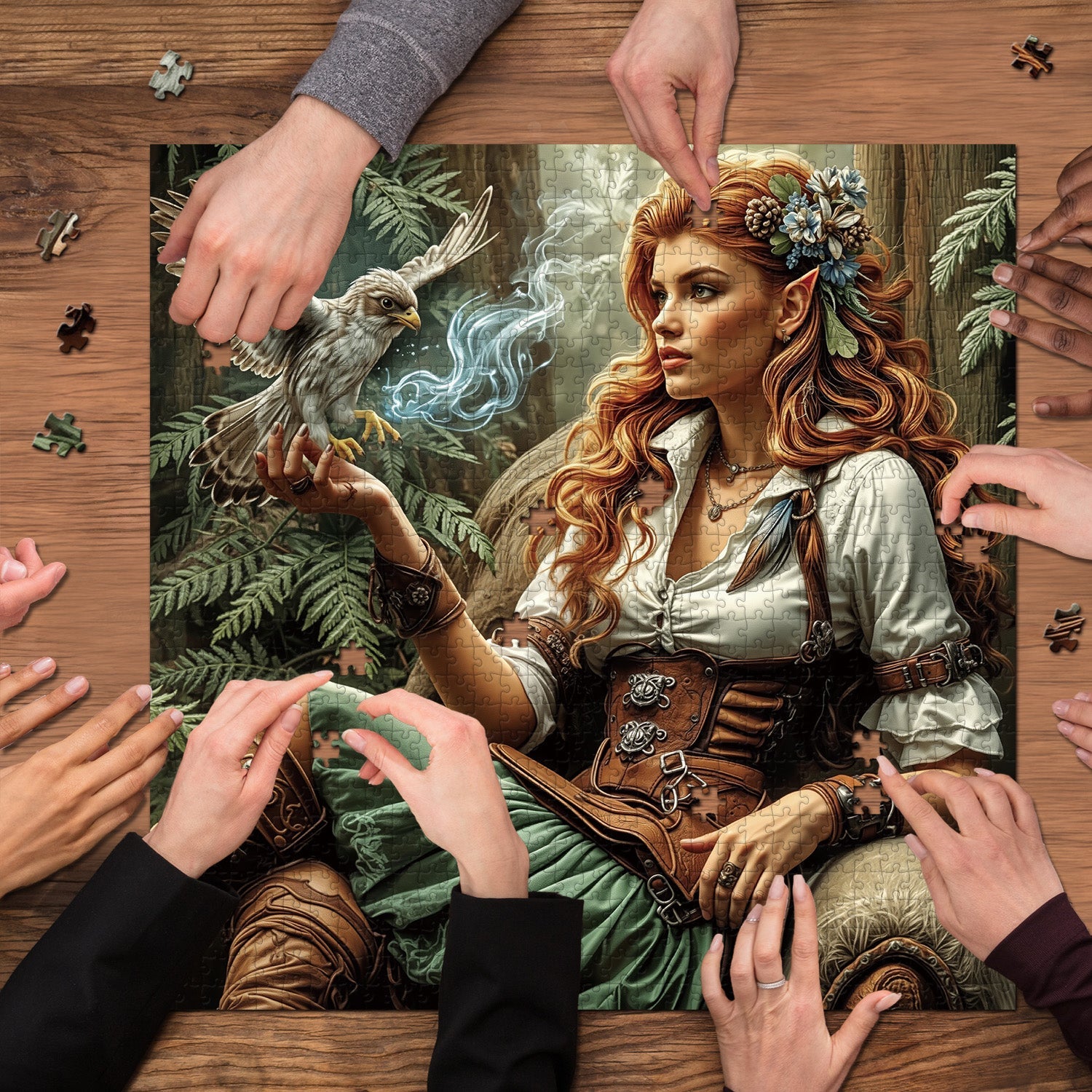 Puzzle Elfe Falconer 1000 pièces