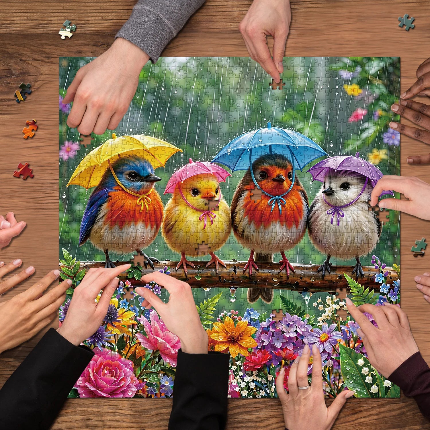 Puzzle Rainy Birds 1000 pezzi