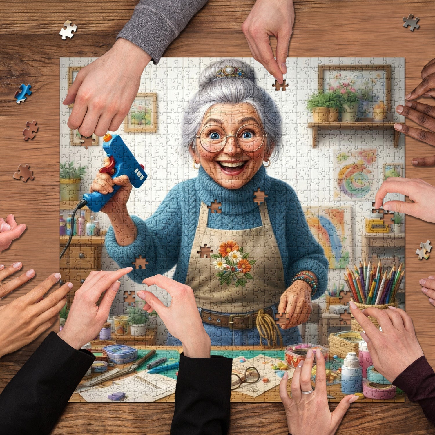 Puzzle créatif grand-mère 1000 pièces