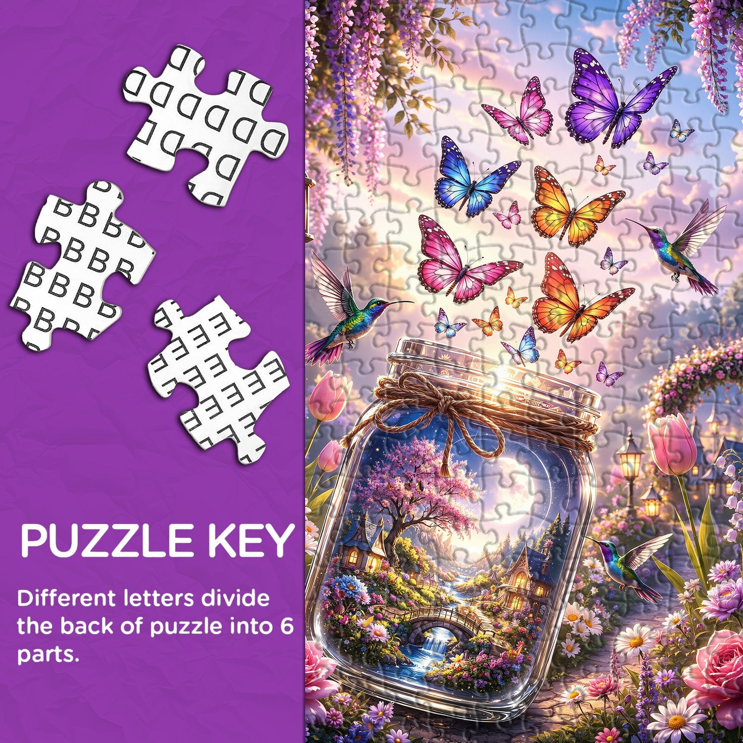 Butterfly Jar Dreamland Jigsaw Puzzle 1000 Pieces