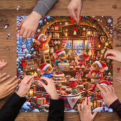 Weihnachtsmaus-Bäckerei-Puzzle, 1000 Teile
