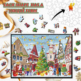 Pickforu® Christmas Street Jigsaw Puzzle 477 Pieces