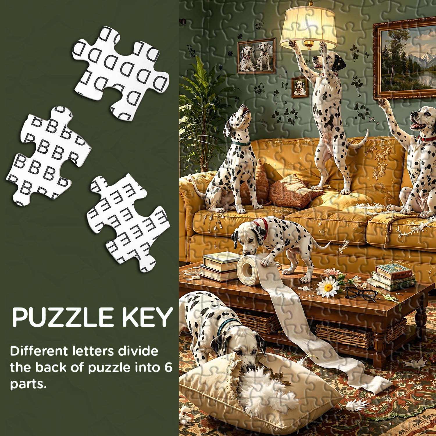 Playful Spot Pups Jigsaw Puzzle 1000 Pieces