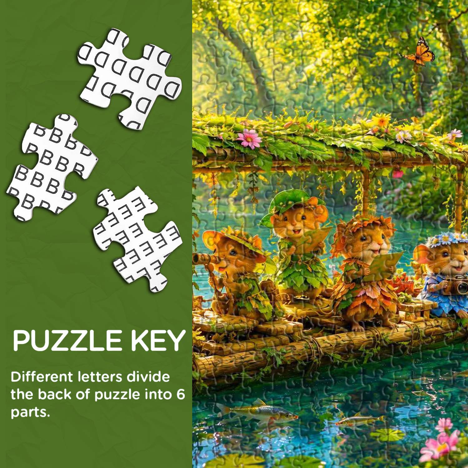 The Little Log Raft Jigsaw Puzzle 1000 Pieces