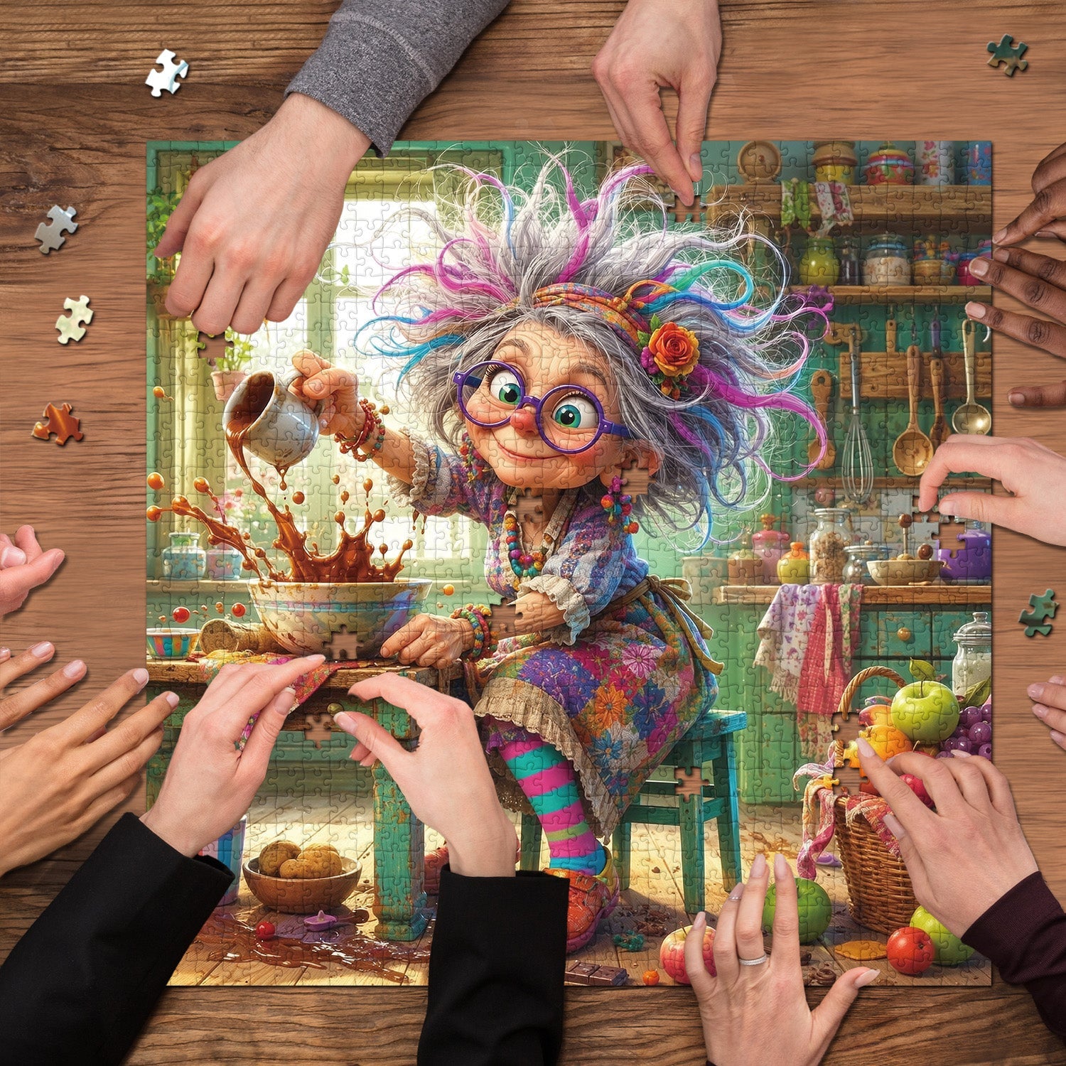 Das freche Oma-Puzzle 1000