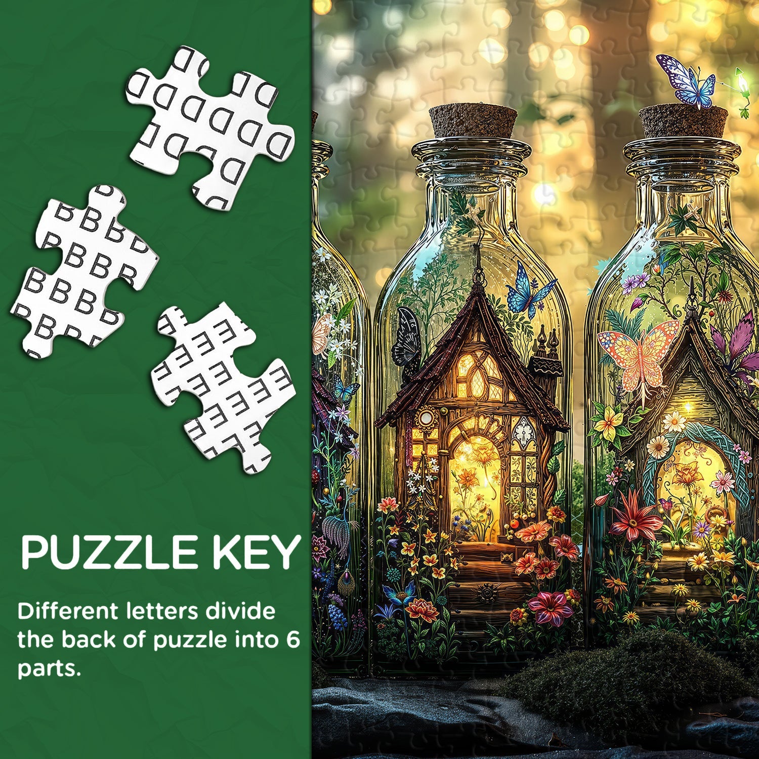 Mystical Bottles Gardens Jigsaw Puzzle 1000 Pieces