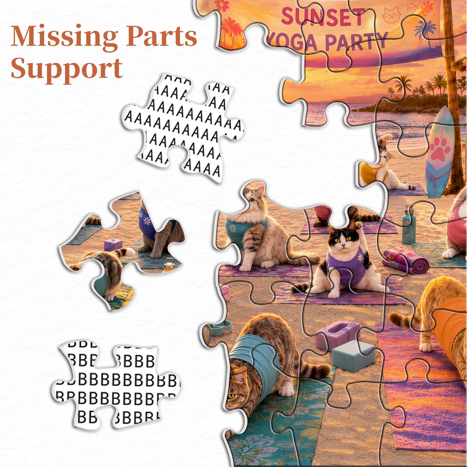 Sunset Meowga Jigsaw Puzzle 1000 Pieces