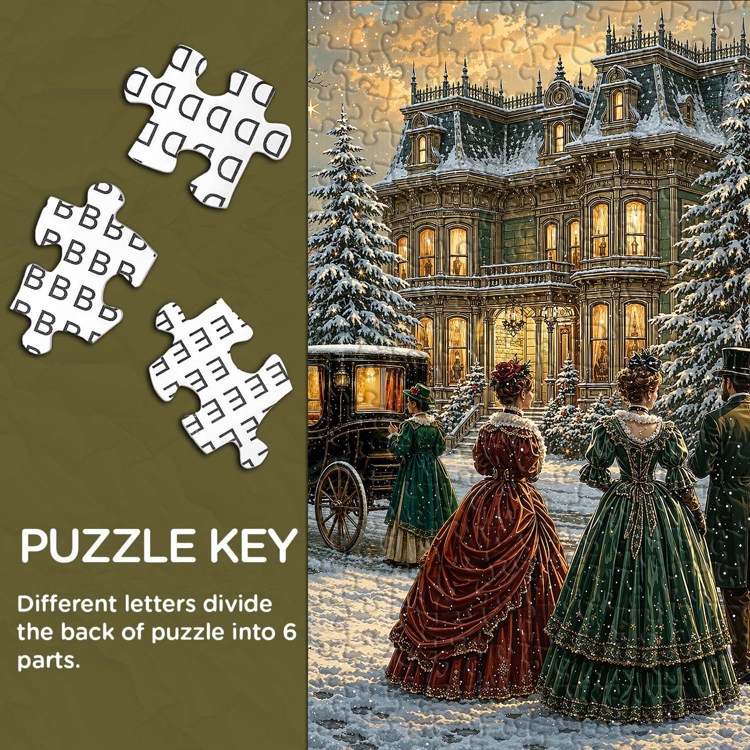 Snowy Gala Jigsaw Puzzle 1000 Pieces