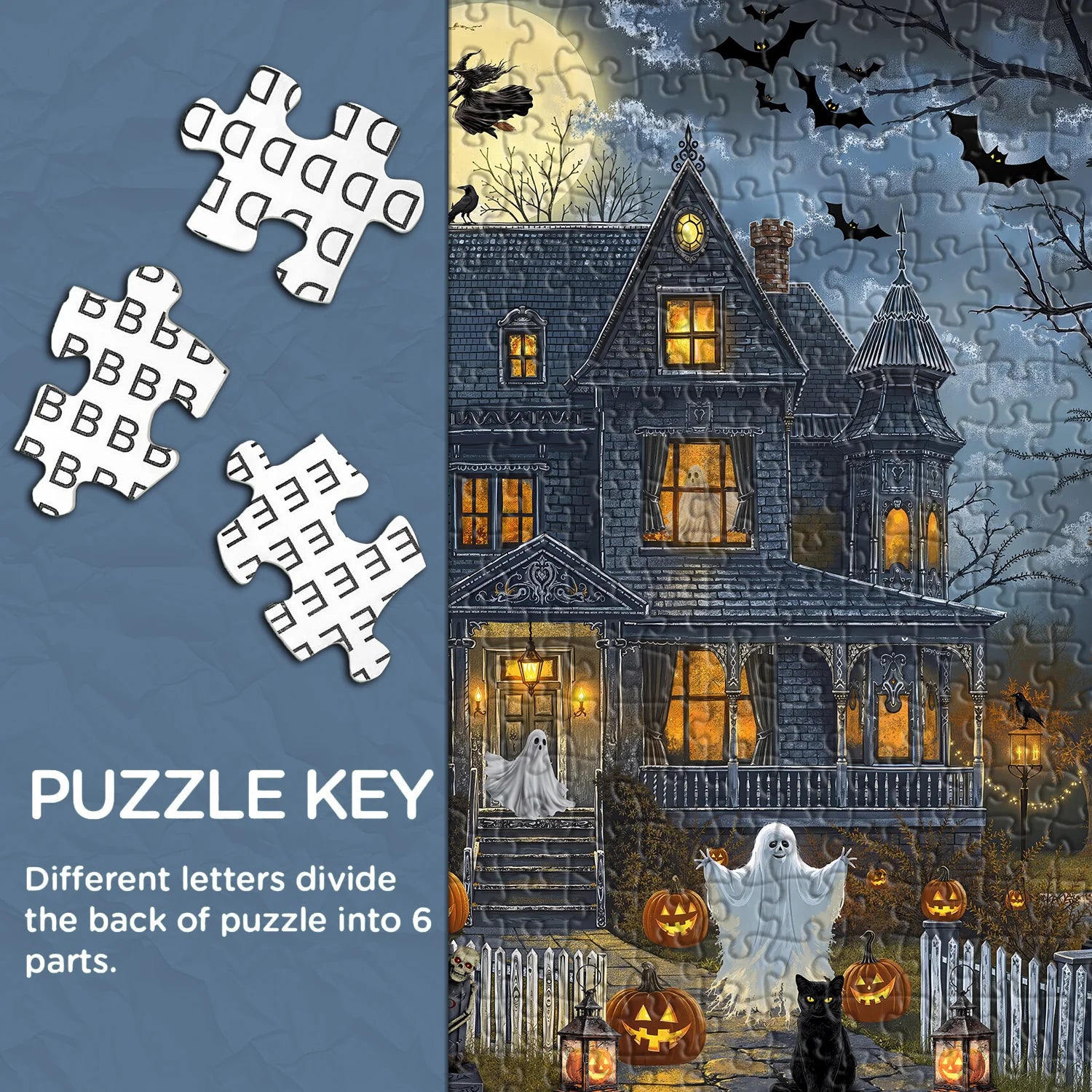 Mitternacht Haunted House Jigsaw Puzzle 1000 Stücke