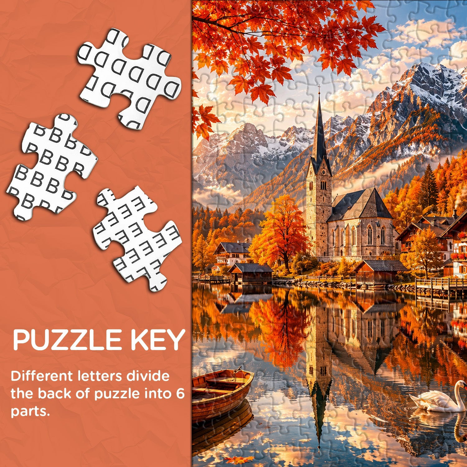 Alpine Autumn Scenery Jigsaw Puzzle 1000 Pieces