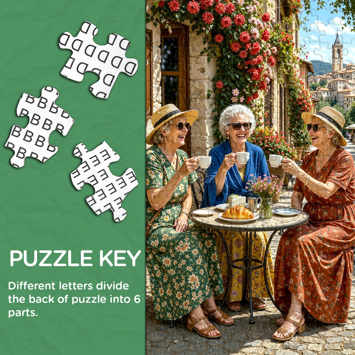 Tuscan Café Friends Jigsaw Puzzle 1000 Pieces