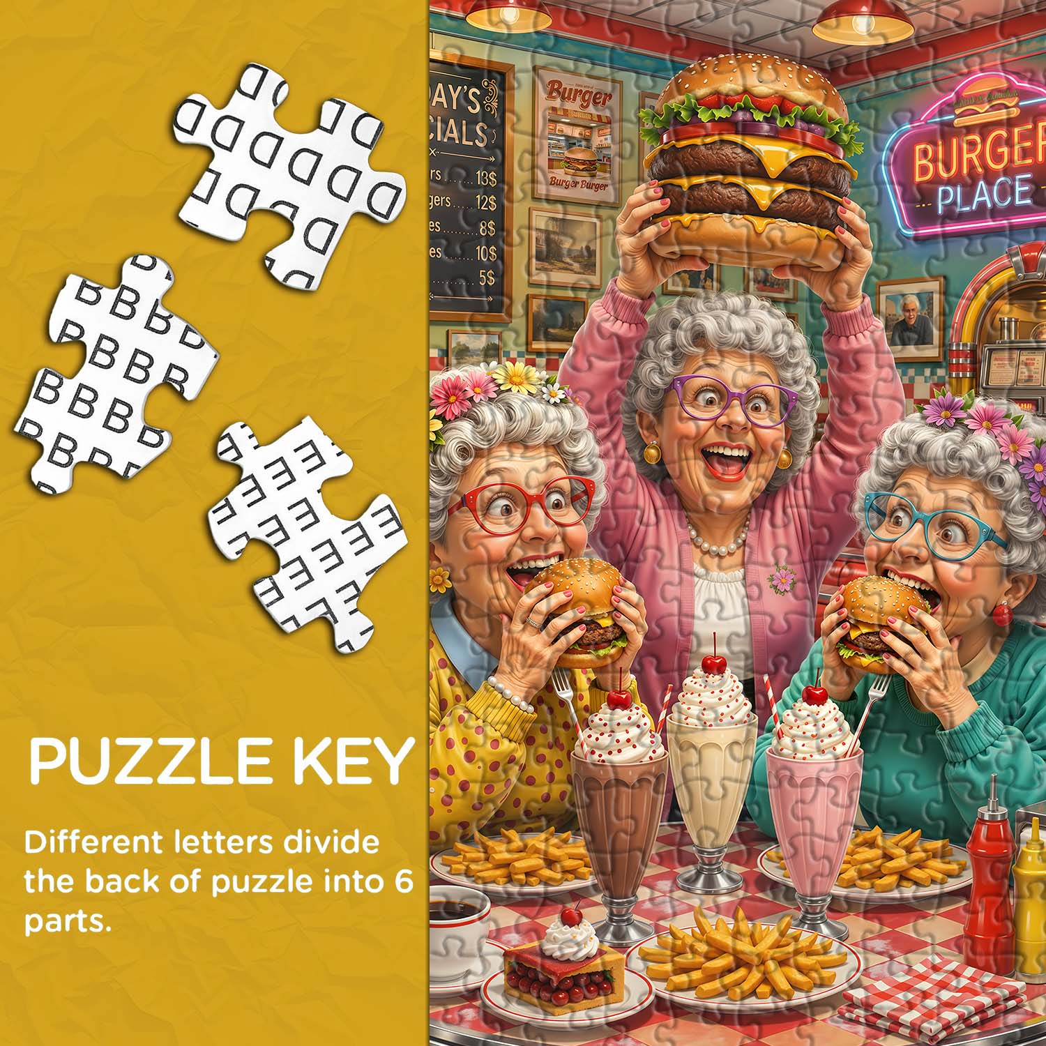 Burger Celebration Jigsaw Puzzle 1000 Pieces