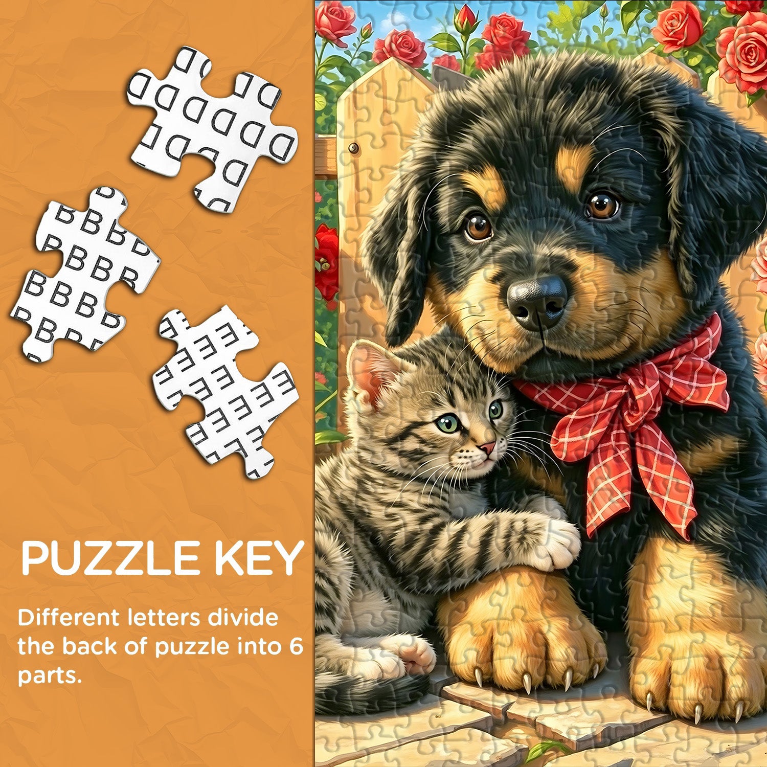 Cat and Dog Notes Jigsaw Puzzle 1000 Pieces